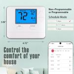 Smart WiFi Thermostat with APP Control and Programming