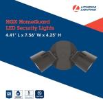 Lithonia HomeGuard 2-Light LED Outdoor Flood Lights