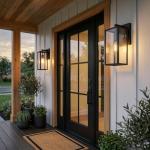 Matte Black Weather-Resistant Wall Sconce Light