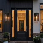 Matte Black Weather-Resistant Wall Sconce Light