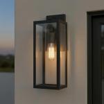 Matte Black Weather-Resistant Wall Sconce Light