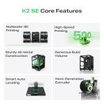 Creality K2 SE 3D Printer with Auto Leveling
