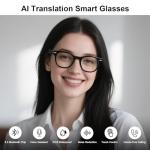 AI Smart Glasses with Translation and Bluetooth Speakers