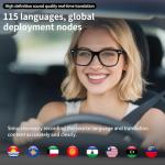 AI Smart Glasses with Translation and Bluetooth Speakers