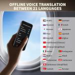 AI Language Translator Device, 2026 Upgraded VORMOR Translator No WiFi Needed, Support ChatGPT, Instant Two-Way 150 Languages Translation, Offline/Photo Translation for Business Travel