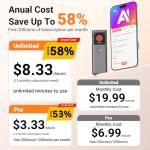 Voice Activated AI Digital Recorder & Transcriber