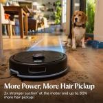 Bissell FlexClean FurForce Robot Vacuum & Mop with No Tangle Pet Brush Roll, LiDAR Navigation & Liftable Pad for Pet Hair Removal on Hard Floors & Rugs, 180min Runtime 60-Day Dust Collection, 4270L