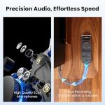 HiDock P1 AI Voice Recorder: Smart Voice Recorder Work with Wireless Earbuds Portable Digital Recording Device BlueCatch Tech Meeting Transcription Summary Playback HiNotes Control 64GB(Space Gray)