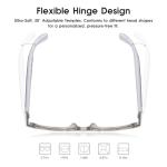 AI Glasses for Women, Bluetooth Glasses with 164 Languages Real-Time Translation, Color-Changing Lenses, Lightweight Thin Temples Free App, Stylish Wearable Tech Glass for Travel & Everyday Wear