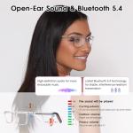 AI Glasses for Women, Bluetooth Glasses with 164 Languages Real-Time Translation, Color-Changing Lenses, Lightweight Thin Temples Free App, Stylish Wearable Tech Glass for Travel & Everyday Wear
