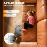 XIEBro Robot Vacuum and Mop Combo, 6500Pa Strong Suction, 2 in 1 Robotic Vacuum with Gyro Inertial Navigation, 200 Min Runtime, App/Wi-Fi/Voice Control, Slim, for Pet Hair, Hard Floor, Carpet