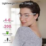 AI Glasses for Women, Bluetooth Glasses with 164 Languages Real-Time Translation, Color-Changing Lenses, Lightweight Thin Temples Free App, Stylish Wearable Tech Glass for Travel & Everyday Wear