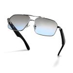 Smart Bluetooth Sunglasses, AI Translation, Wireless Music Audio, Hands-Free Calls, Voice Control, UV Protection (Blue)