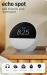 Amazon Echo Spot Smart Speaker Alarm Clock White
