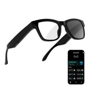 KWENRUN AI Smart Glasses with ChatGPT – Bluetooth, Real-Time Translation, Music & Hands-Free Calls, Photochromic Lenses, UV & Blue Light Protection for Men & Women