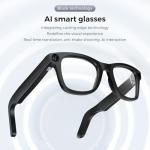Smart Glasses Real-Time Translation Powered AI Chat Assistant, 8MP Camera 3200W Pixels 1080P Video, 32GB Storage, 40-Min Fast Charge 120H Standby, Dual Mics Speakers