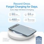 LIMU AI Voice Recorder Pro with App Control - 60h Battery, 64GB Metal AI Note Taking Device - GPT 5 Translation, Summaries & Mind Maps (125 Languages), 400 Min/Month - Digital Audio Recording Device