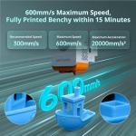 Anycubic Kobra S1 Combo Multi-Color 3D Printer, Fast 600mm/s Printing Auto Leveling with Auto Calibration Anycubic App One-Click Printing 250 x250x250mm Build Size