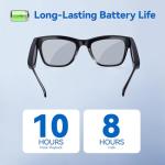 KWENRUN AI Smart Glasses with ChatGPT – Bluetooth, Real-Time Translation, Music & Hands-Free Calls, Photochromic Lenses, UV & Blue Light Protection for Men & Women