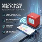 KYWYOYOU AI Sticker Printer for Kids, Voice-Activated Mini Thermal Printer with Smart AI Image Generator for Learning & DIY, Portable Sticker Maker Machine Compatible with iOS & Android.