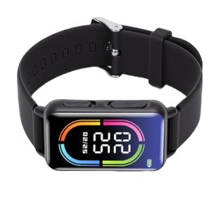 Wisoqu Voice Recorder Watch, Smart Transcription AI Real Time Translation with Multilingual Recording, for Lectures Meetings Interviews (64GB)