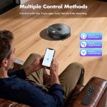 ECOHOME Robot Vacuum and Mop Combo,3500Pa Powerful Suction, with Wi-Fi/App/Remote,2 in 1 Mopping Robot Vacuum Cleaner,Dustbin and Watertank, for Pet Hair,Hard Floors and Low Pile Carpet Black