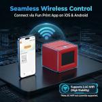 KYWYOYOU AI Sticker Printer for Kids, Voice-Activated Mini Thermal Printer with Smart AI Image Generator for Learning & DIY, Portable Sticker Maker Machine Compatible with iOS & Android.