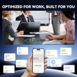 Magnetic AI Voice Recorder-73H Battery, Transcribe&Summarize with AI Noise Cancellation, USB-C Charge Recording Device, 64GB Audio Recorder for Lectures, Meetings, Calls, Interviews, 112 Languages