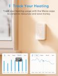meross Matter Smart Thermostat for Electric Baseboard Heater, Works with Alexa, HomeKit, Google, SmartThings, Programmable WiFi Thermostat for House, Energy Saving, App & Voice Control for Smart Home