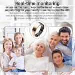 CIDAQIAO Smart Ring Health Tracker - Heart Rate, Blood Oxygen, Blood Pressure, Sleep & Step Monitoring, Multi-Sport Modes, Ideal Gifts for Parents, Girlfriend Gifts, Boyfriend Gifts (Silver, 9)