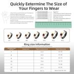 CIDAQIAO Smart Ring Health Tracker - Heart Rate, Blood Oxygen, Blood Pressure, Sleep & Step Monitoring, Multi-Sport Modes, Ideal Gifts for Parents, Girlfriend Gifts, Boyfriend Gifts (Silver, 9)