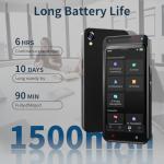 80GB AI Voice Recorder with Playback, Aluminum Alloy Body, Full Touch Screen, AI Transcription, Smart Summary, Multi-Language Translation, Portable Audio Recorder for Meetings, Lectures, Interviews