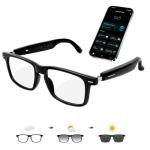 AI Smart Glasses for Men & Women – Powered by ChatGPT, 164+ Languages Translation and Photochromic Lens, Meeting Assistant, Bluetooth Glasses w/ Music & Hands-Free Calling, UV & Blue Light Protection