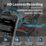 80GB AI Voice Recorder with Playback, Aluminum Alloy Body, Full Touch Screen, AI Transcription, Smart Summary, Multi-Language Translation, Portable Audio Recorder for Meetings, Lectures, Interviews