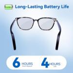 KWENRUN AI Smart Glasses for Men & Women – Powered by ChatGPT, Real-Time Translation, Bluetooth Glasses with Photochromic Lens, Music & Hands-Free Calling, UV & Blue Light Protection, Thin Temples