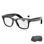 Upgraded AI Smart Glasses with 8MP Camera, 1080P HD Video Recording & Audio, Bluetooth 5.3 Smart Glasses with Real-Time Translation, Interchangeable Blue Light & UV Protection Lenses Long Battery Life