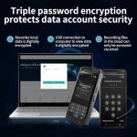 80GB AI Voice Recorder with Playback, Aluminum Alloy Body, Full Touch Screen, AI Transcription, Smart Summary, Multi-Language Translation, Portable Audio Recorder for Meetings, Lectures, Interviews