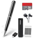 128GB AI Digital Voice Recorder - Voice Activated Audio Recorders, Voice Recording Device with Playback, Portable Taking Device with Noise Reduction, Smart Recorder for Meeting/Course/Lectures