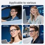 MSCGLYXGS AI Smart 5.4 Bluetooth Glasses with Open Ear Speaker, Voice Assistant Compatible,Real-Time Translation,Auto Color-Changing Lenses for Business&Outdoor Activities.