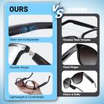 AI Smart Glasses for Men & Women – Powered by ChatGPT, 164+ Languages Translation and Photochromic Lens, Meeting Assistant, Bluetooth Glasses w/ Music & Hands-Free Calling, UV & Blue Light Protection