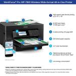 Epson Workforce Pro WF-7820 Wireless All-in-One Wide-Format Printer, Auto 2-Sided Print 13" x 19" Copy, Scan & Fax, 50-Page ADF, 250-sheet Paper Capacity, Works with Alexa - Black