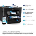 Epson Workforce Pro WF-4830 Wireless All-in-One Printer, Auto 2-Sided Print Copy, Scan/Fax, 50-Page ADF, 500-sheet Paper Capacity, and 4.3" Color Touchscreen, Works with Alexa - Black