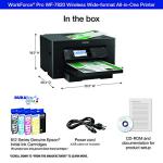 Epson Workforce Pro WF-7820 Wireless All-in-One Wide-Format Printer, Auto 2-Sided Print 13" x 19" Copy, Scan & Fax, 50-Page ADF, 250-sheet Paper Capacity, Works with Alexa - Black