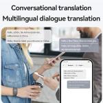 Yunir AI Voice Recorder Watch, Smart Transcription and Real Time Translation Audio Recording Device with Bluetooth App Control, for Meetings and Lectures (32GB)