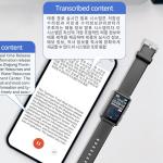 Yunir AI Voice Recorder Watch, Smart Transcription and Real Time Translation Audio Recording Device with Bluetooth App Control, for Meetings and Lectures (32GB)