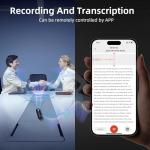 128G Magnetic AI Voice Recorder,Smart Audio Recorder with GPT-5 Summary,1-Month Continuous Recording, Noise Cancel,Magnetic Portable Recording Device for Lectures, Meetings