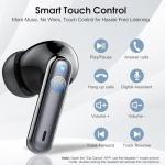 Ai Translation Earbuds Real Time, Simultaneous Interpretation Translator Earbuds with 6 Translation Modes/164 Languages, No Subscription Translatior Headphones,40H Audifonos Traductores Inglés Español