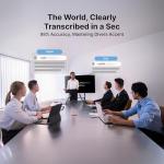 Comulytic Note Pro AI Voice Recorder, Unlimited Transcribe & Summarize, AI Note Taking Recording Device w/Case, App Control, 113 Languages for Calls, Meetings, Lectures, Interviews, Orange