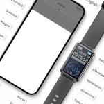 Yunir AI Voice Recorder Watch, Smart Transcription and Real Time Translation Audio Recording Device with Bluetooth App Control, for Meetings and Lectures (32GB)