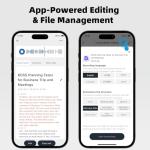 AI Voice Recorder with HD LED Screen,Digital Audio Tape recorders,GPT-4.0 Powered Transcription & Translation Recording Device,Audio Recorder with App-Powered Editing & File Management